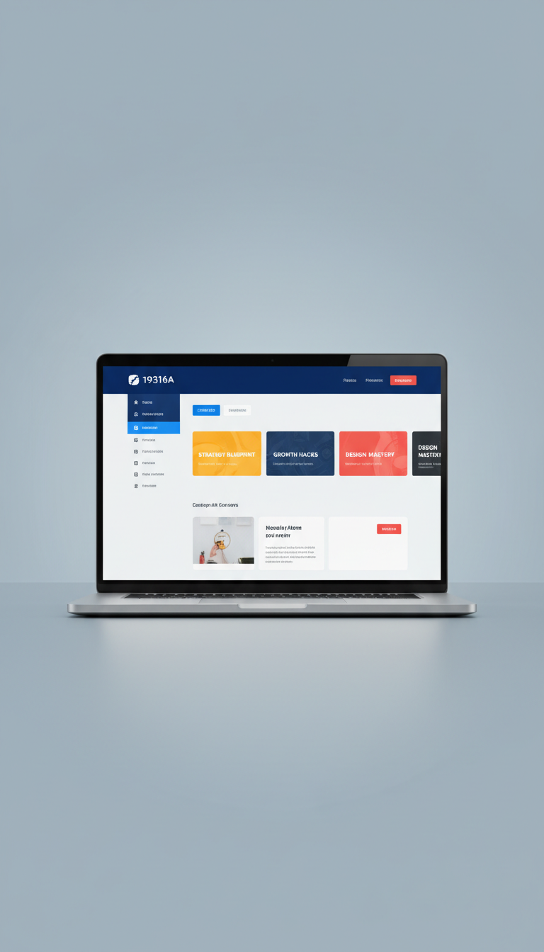 Digital Course Platform—Laptop Experience