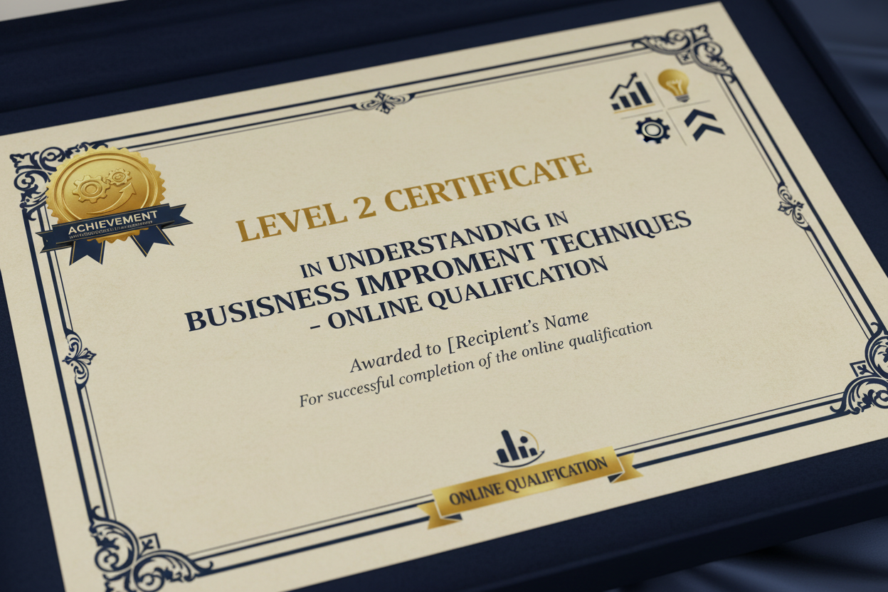 Level 2 Certificate in Understanding Business Improvement Techniques - Online Qualification