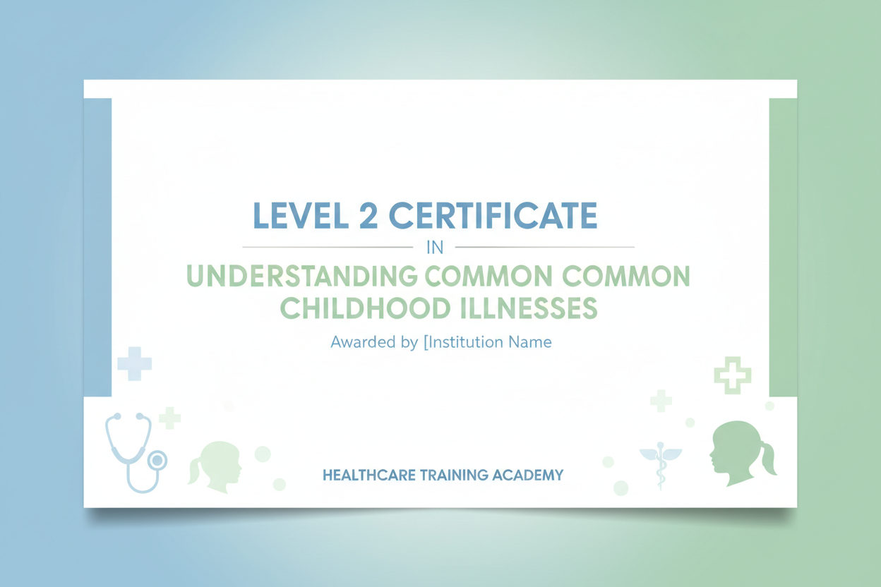 Level 2 Certificate in Understanding Common Childhood Illnesses - Online Qualification